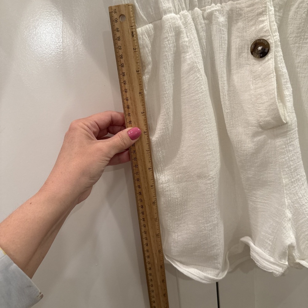 Albion Light Summer Gauze Fabric Jumpsuit With Wooden Buttons Size Small - Picture 10 of 13